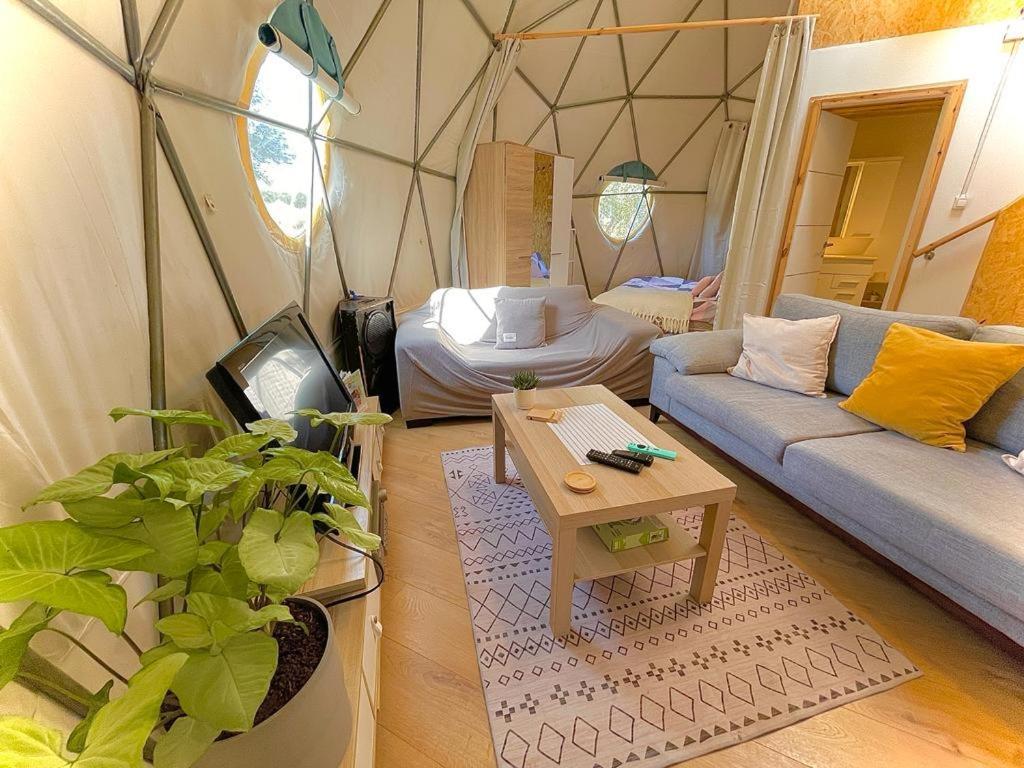 Olive Dome - כיפה גיאודזית ענקית ומודרנית בין עצי הזית Hotel Yavneʼel Exterior foto